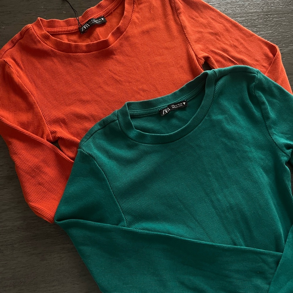 Bucket Zara Vibrant Orange and Teal Bodysuits